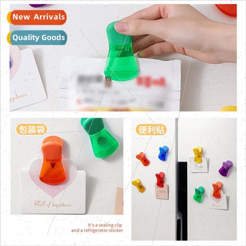 Creative Kitchen Magnetic Plastic Clip Clip Photo Fridge Sti