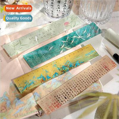 Acrylic ruler square inch are stars and rivers series ancien
