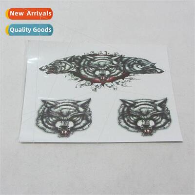 Car electric car stickers colorful stickers wolf head body s
