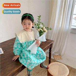 girls the skirt Korean dress fall and spring girl Little
