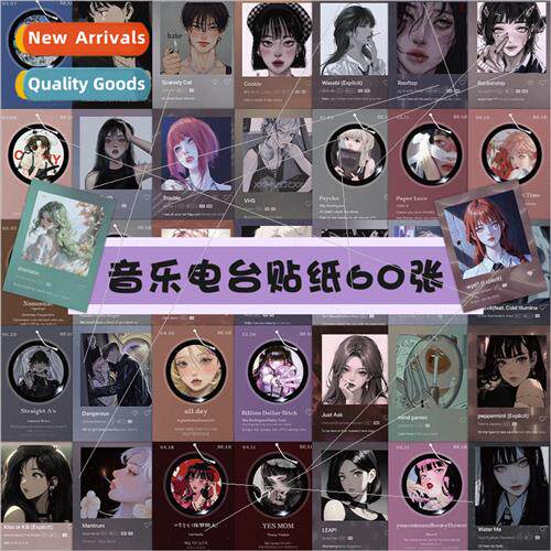 60 music radio station stickers secondary  netease cloud rec
