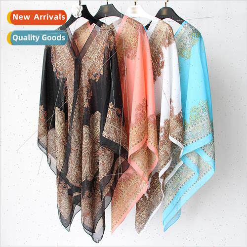 Summer Variety Shawl lk Scarf Multifunctional Magic Chiffon