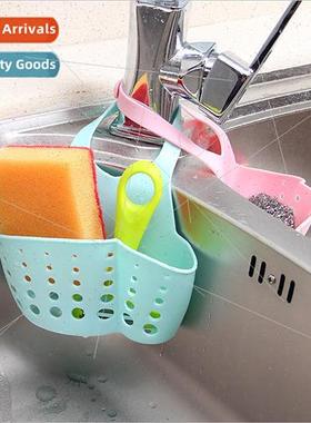 Kitchen nk Sponge Storage Hanging Basket Adjustable Snap-on