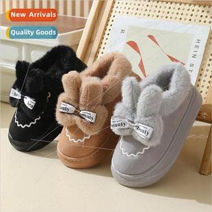 cotton slippers winter Womens outside heel new wear package
