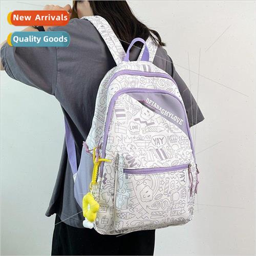 New fashion graffiti Yankee students large-capacity campus g