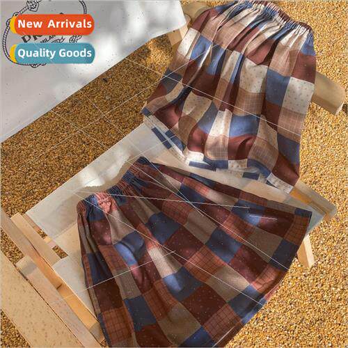 Childrens skirt 2023 fall girls Korean retro plaid half-body