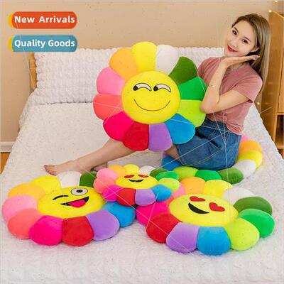 Colorful sunflower cushion cartoon emoticon flowers tatami m