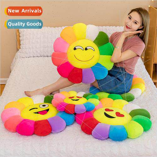 Colorful sunflower cushion cartoon emoticon flowers tatami m