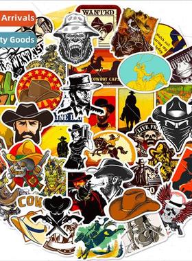 50 pcs of western elements series immediately death stickers