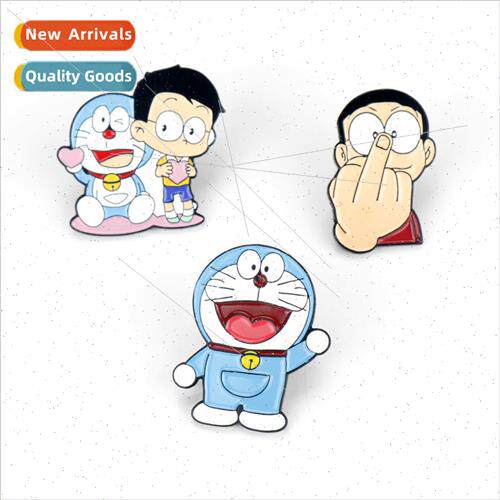 Doraemon Brooch Cartoon Cute Robot Cat Nobita Nobita Konfo D