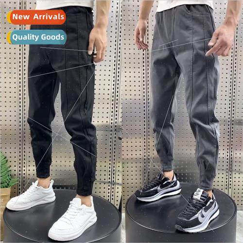 Spring and Autumn nine points of casual work pants male gang