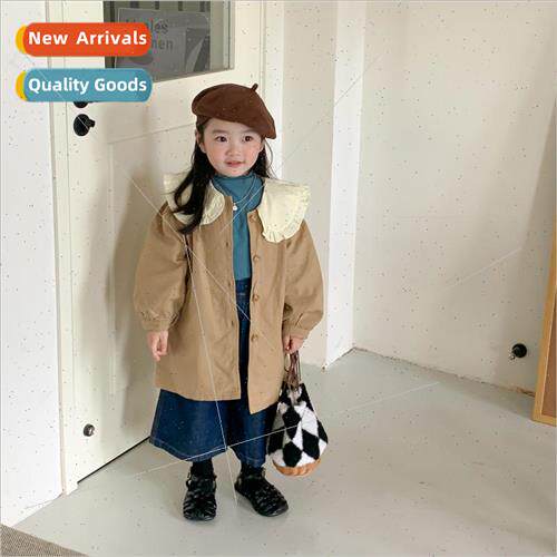 Korean girls lace doll collar jacket 2023 fall new Korean  o