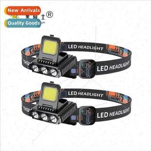 headlamp waving fishing New night USB sensor rechargeable