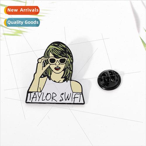 Creative Cartoon Taylor Swift Brooch Metal Badge Clothing Je