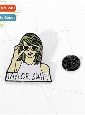 Creative Cartoon Taylor Swift Brooch Metal Badge Clothing Je