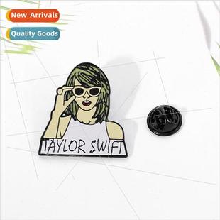Swift Brooch Metal Creative Clothing Taylor Badge Cartoon