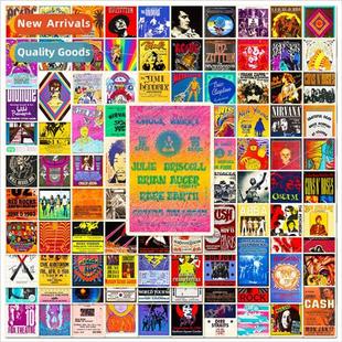 poster rock shein new retro 100 nostalgic stickers