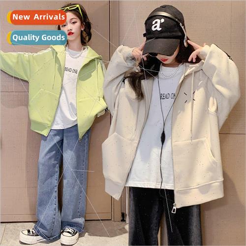 Girls fall jacket 2023 new 适用eign stylish fashionable spri