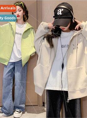 Girls fall jacket 2023 new 适用eign stylish fashionable spri