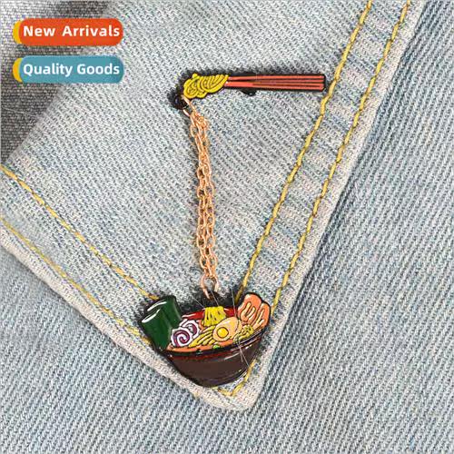 Japan and Korea creative new brooch cartoon oil drop alloy r