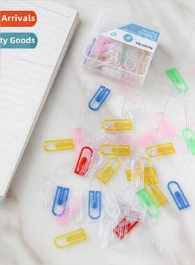 Plastic paper clips office school supplies colorful student