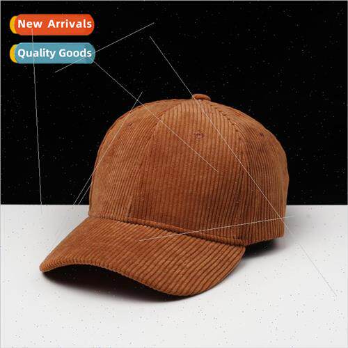Hat female autumn and winter corduroy warm baseball cap male