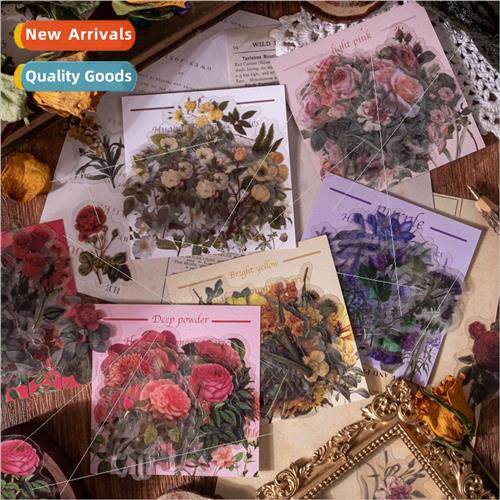 Dream Dance Romantic Flower Sea Series PET Stickers Pack Ret