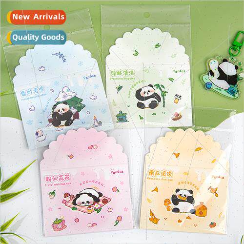Foldable Greeting Cards Panda Colorful Holiday Series Cute C
