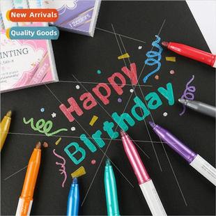Pens DIY Album 580 Black Metallic Marker Card Color