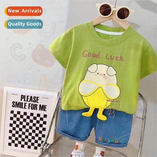 2209 Boys and girls new short-sleeved set of summer clothing