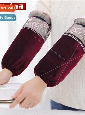 Lace Flower Patchwork Long Sleeve Womens Dirty Resistant Dar