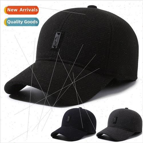 Autumn and winter new hat men Korean fashion striped tweed b