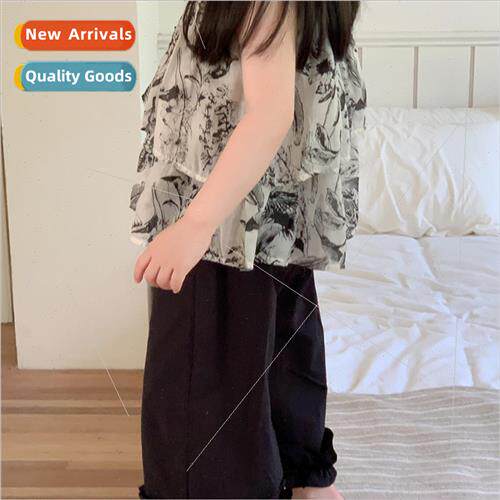 2023 summer new girls chiffon halter top light casual small
