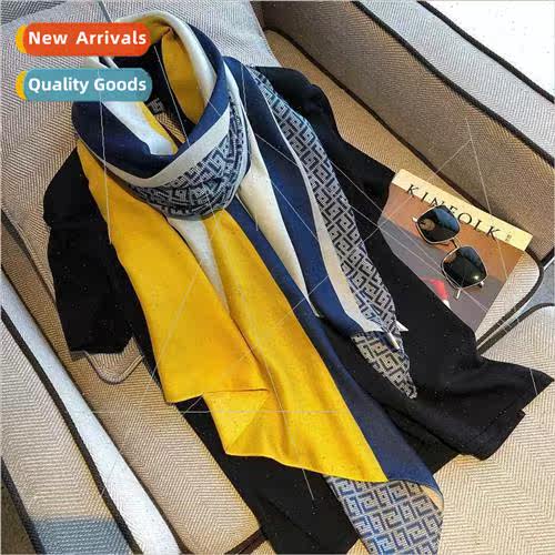 Scarf female fall and winter scarf silk scarf Korea hundred