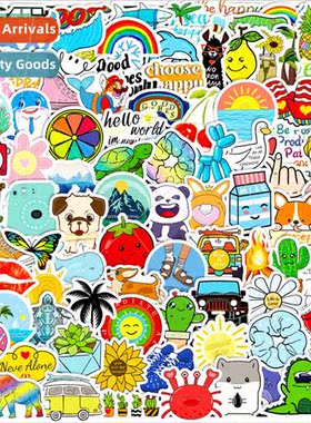 100 small size 4cm small fresh mix of childrens cartoon stic