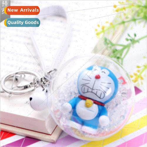 Leather rope bell cartoon multi-color pearl  robot cat cryst