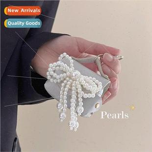 pearl bow 适用 Light quicksand AirPods1 generation luxury