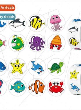 Rolls of childrens toys reward incentives cute stickers offi