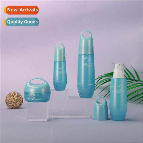 Round cosmetic glass bottle package hanging ring dispensing