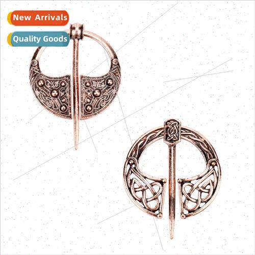 Vintage Celtic Knot Brooch Pin Creative Nordic Viking Jewelr