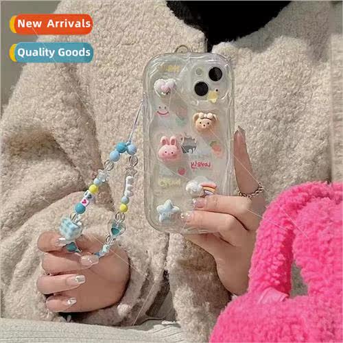 Cartoon Bear Bunny IPhone14/13ProMax wave three-dimensional