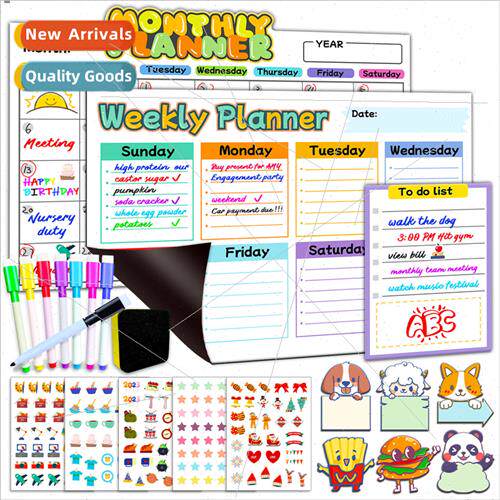 Refrigerator Stickers Magnetic Calendar Whiteboard Stickers