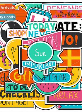 44 new plan note pad stickers luggage guitar computer skateb