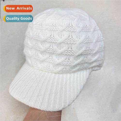Korea fall and winter wild warm knitted wool cap casual wave