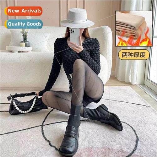 One love black silk padded letter pantyhose female spring an