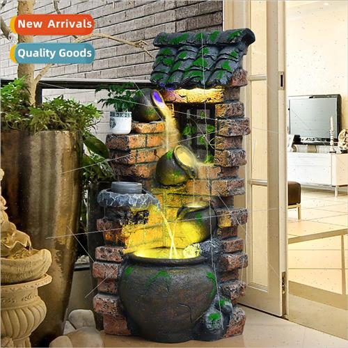 Outdoor courtyard garden rockery water fountain ornaments ho