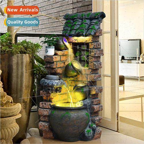 Outdoor courtyard garden rockery water fountain ornaments ho