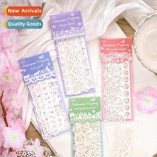 Midsummer flourishing hollow material paper diy handbook dec