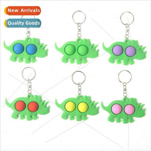 New Triceratops pendant intellectual cartoon animal keychain