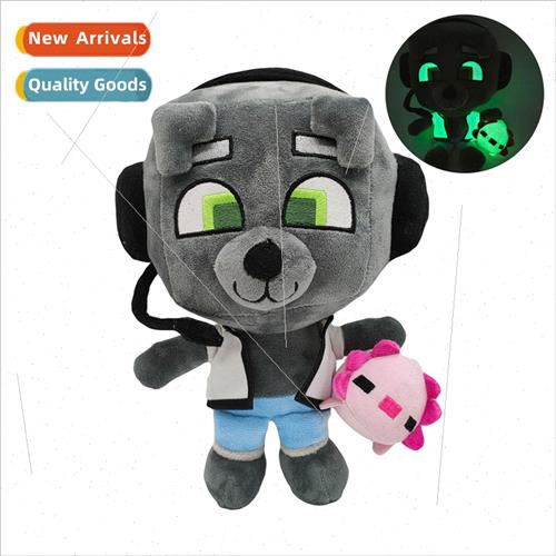 New bobicraft gitd wolf plush glow-in-the-dark plush toy plu